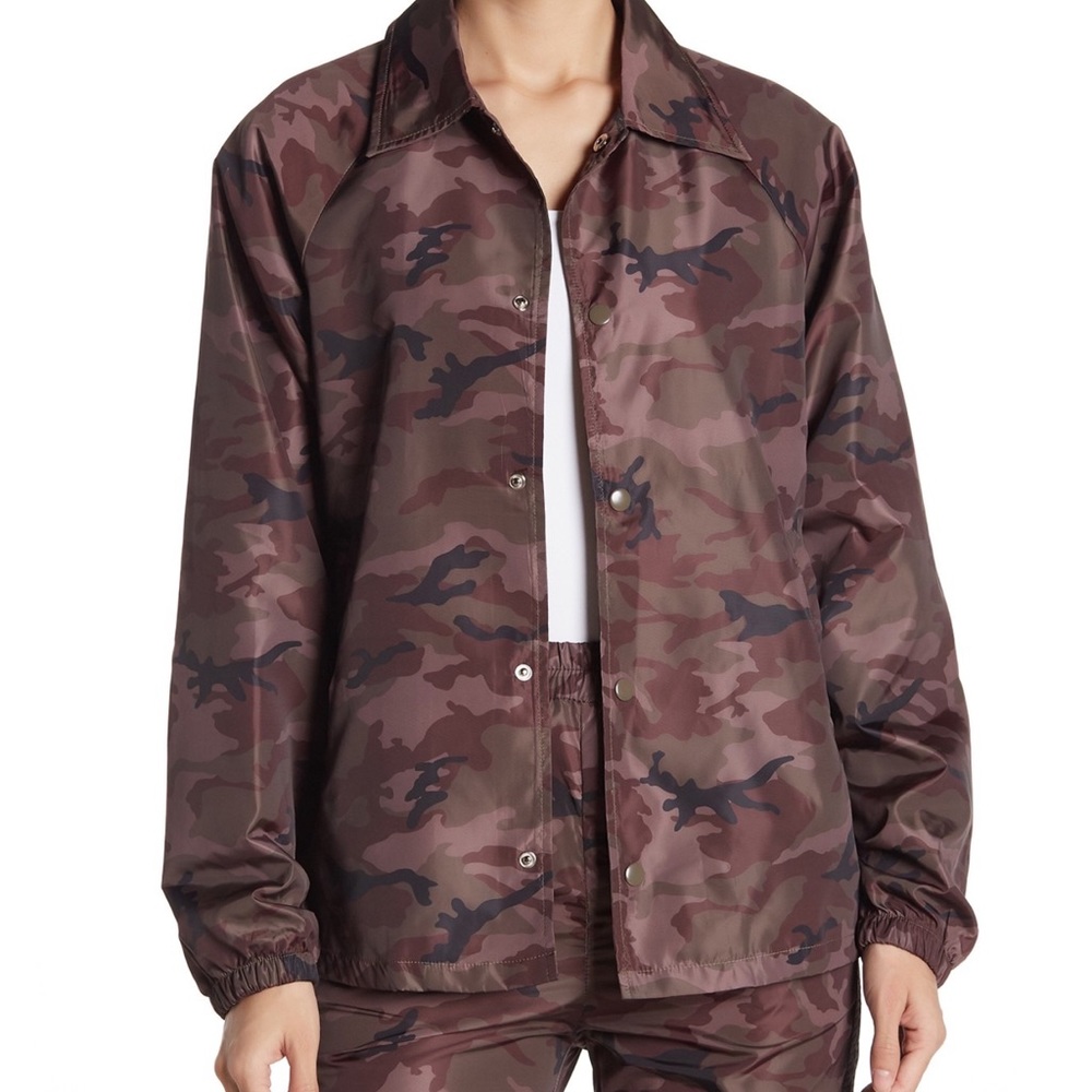 🆕 Camo Print Windbreaker Jacket